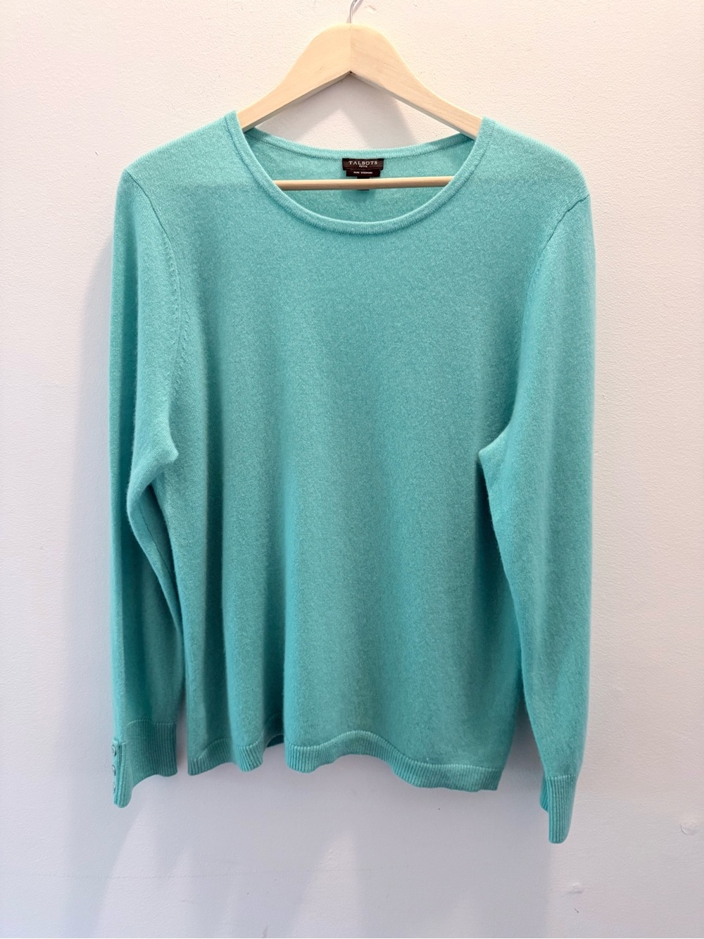 Talbot's Pure Cashmere Crewneck Sweater